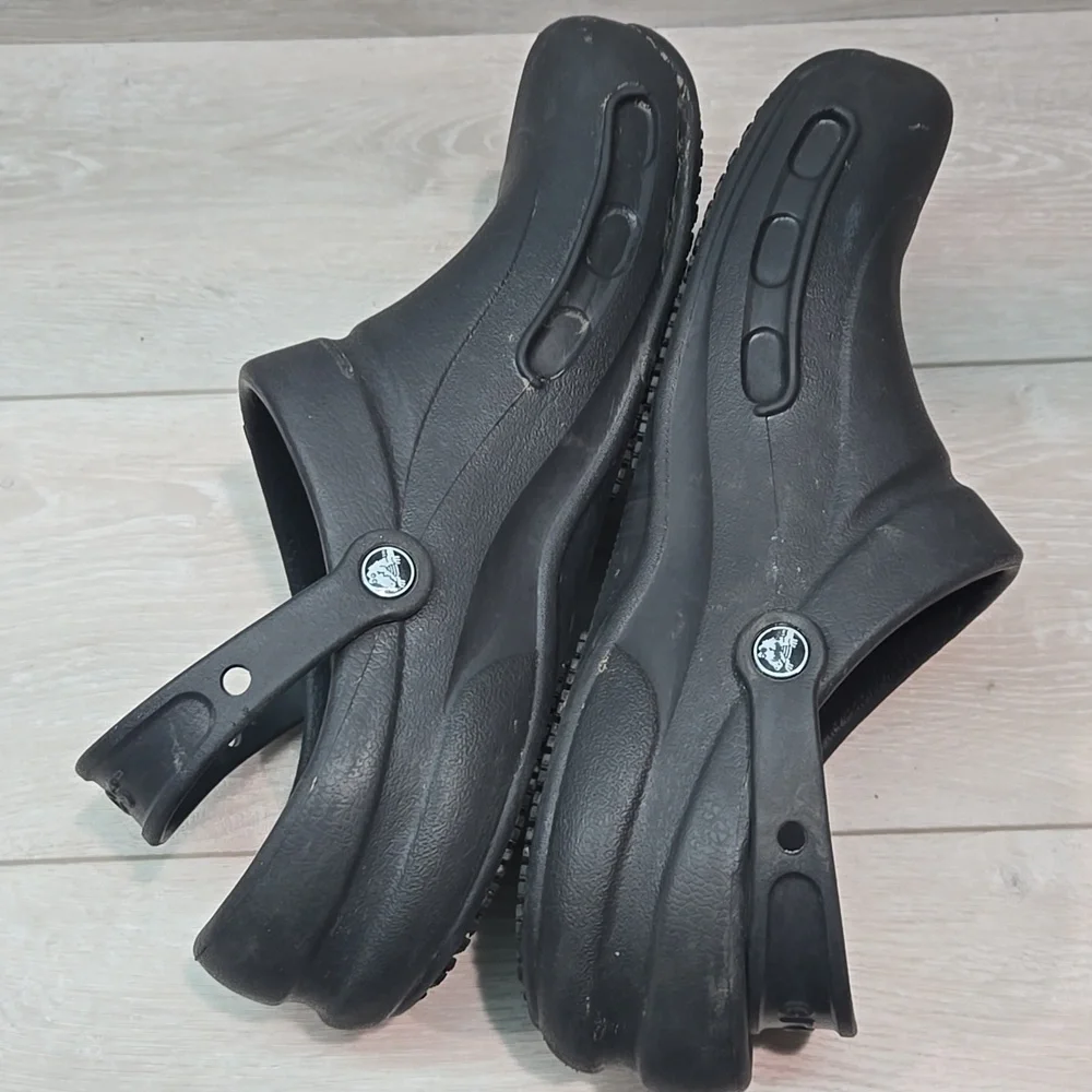 Crocs Men's Black Outdoor Rubber Clogs Shoes Sz 13